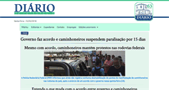 Desktop Screenshot of diariodepetropolis.com.br