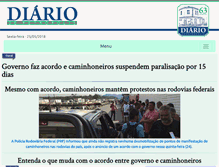 Tablet Screenshot of diariodepetropolis.com.br